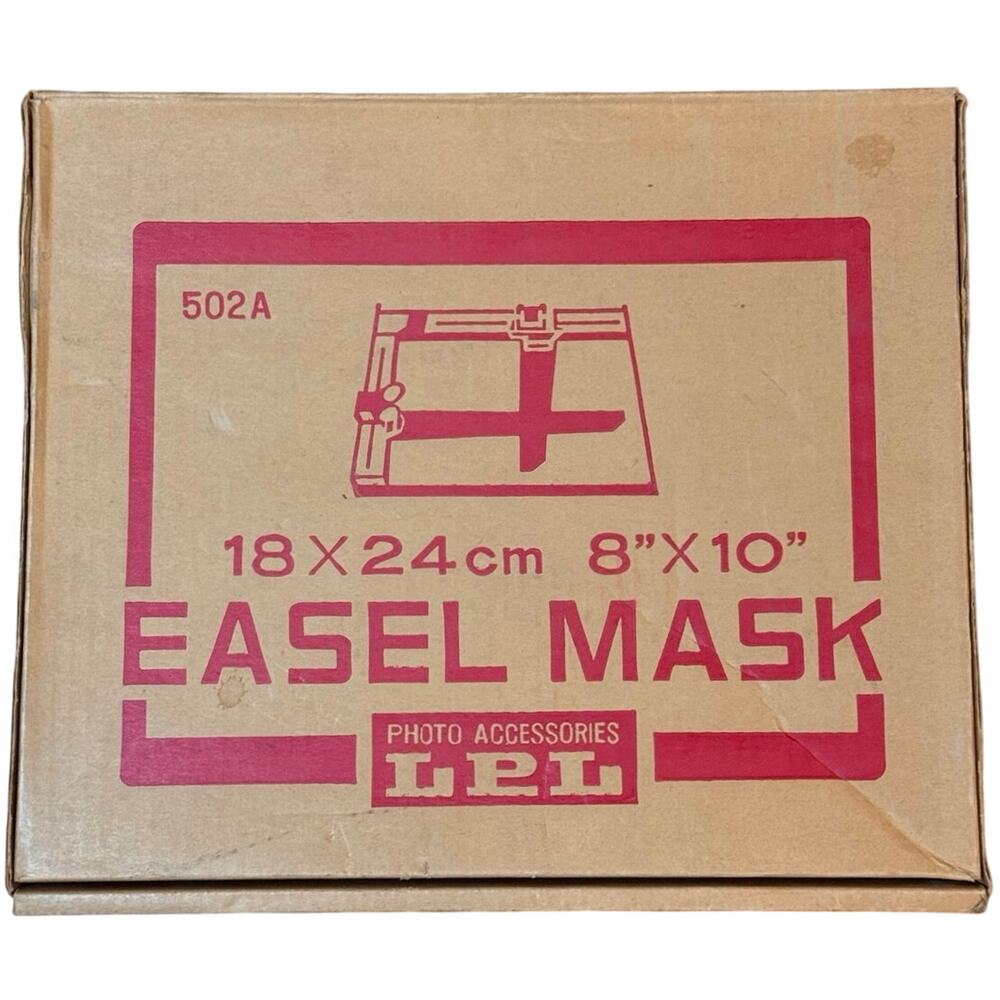 Vintage LPL 502A 8x10 Darkroom Enlarger Easel Mask Adjustable Boxed Tokyo Japan